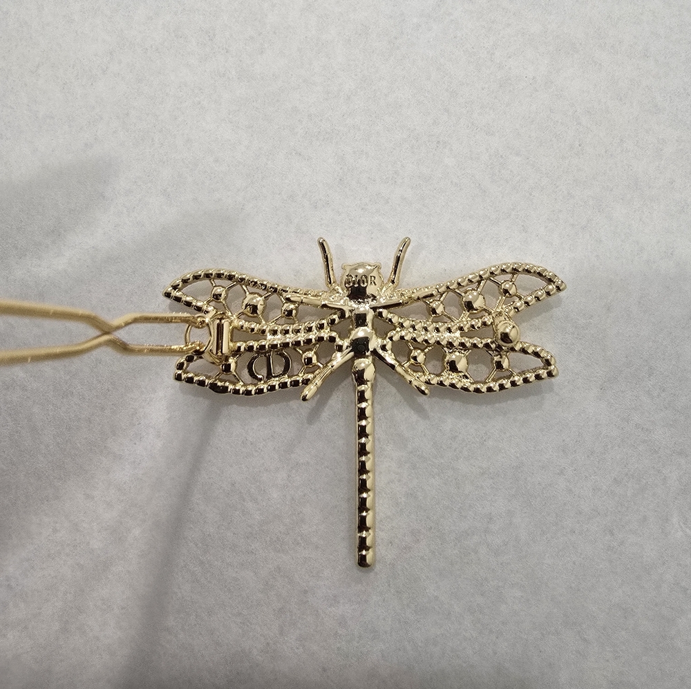 Dior Dragonfly Crystal Hair Clip - Picture 4 of 12